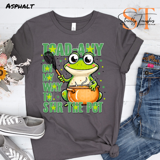Toad-ally On my Way Direct to Film Transfers