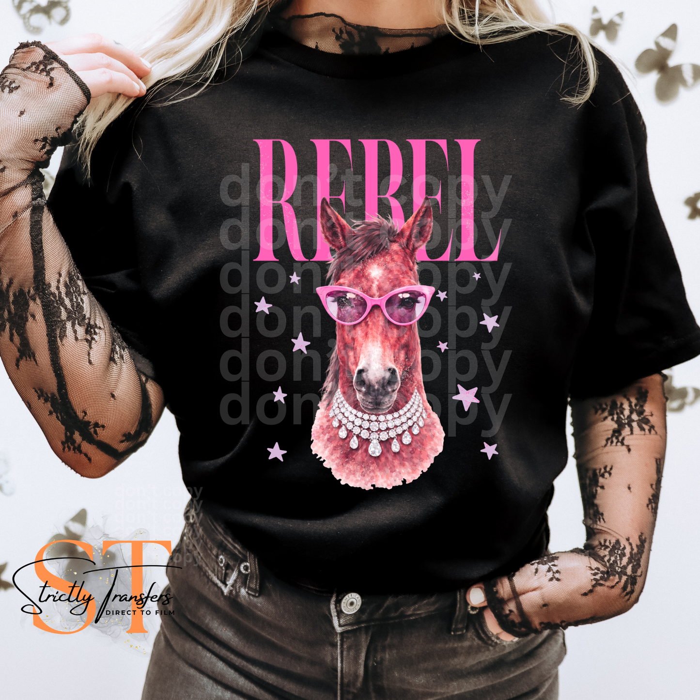 Rebel Vogue Horse Direct to Film Transfers