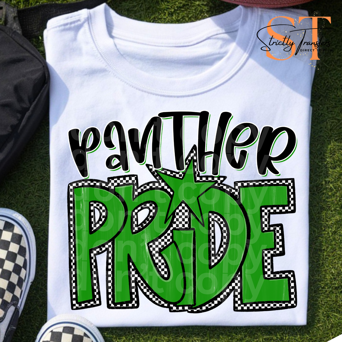 Preppy Pride Checkered Mascots Direct to Film Transfers