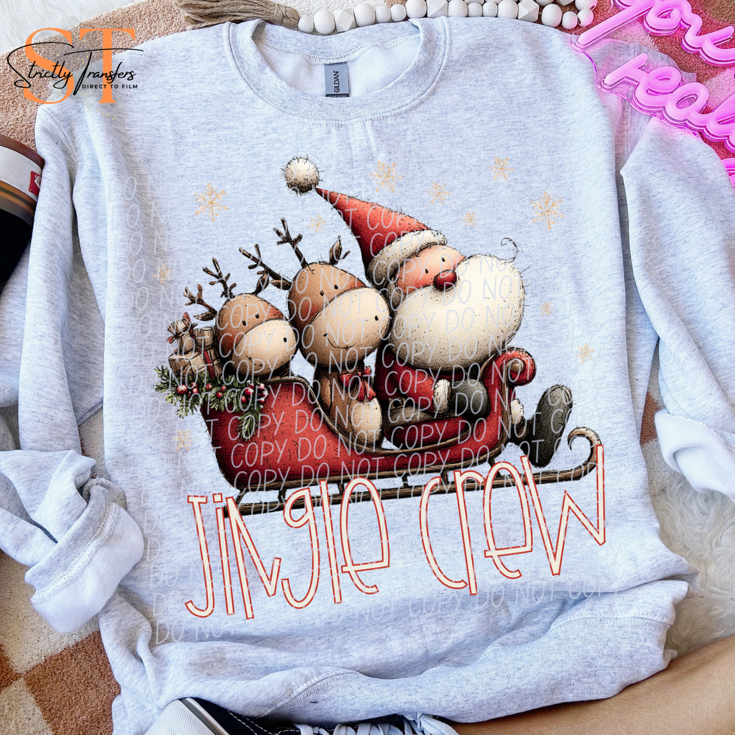 Jingle Crew Direct to Film Transfers