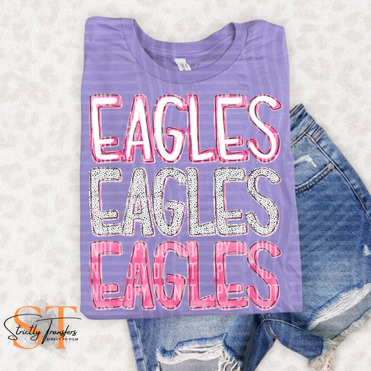 Eagles Heartpop Stacked Direct to Film Transfers