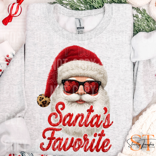 Santa's Favorite Faux Yarn Direct to Film Transfers