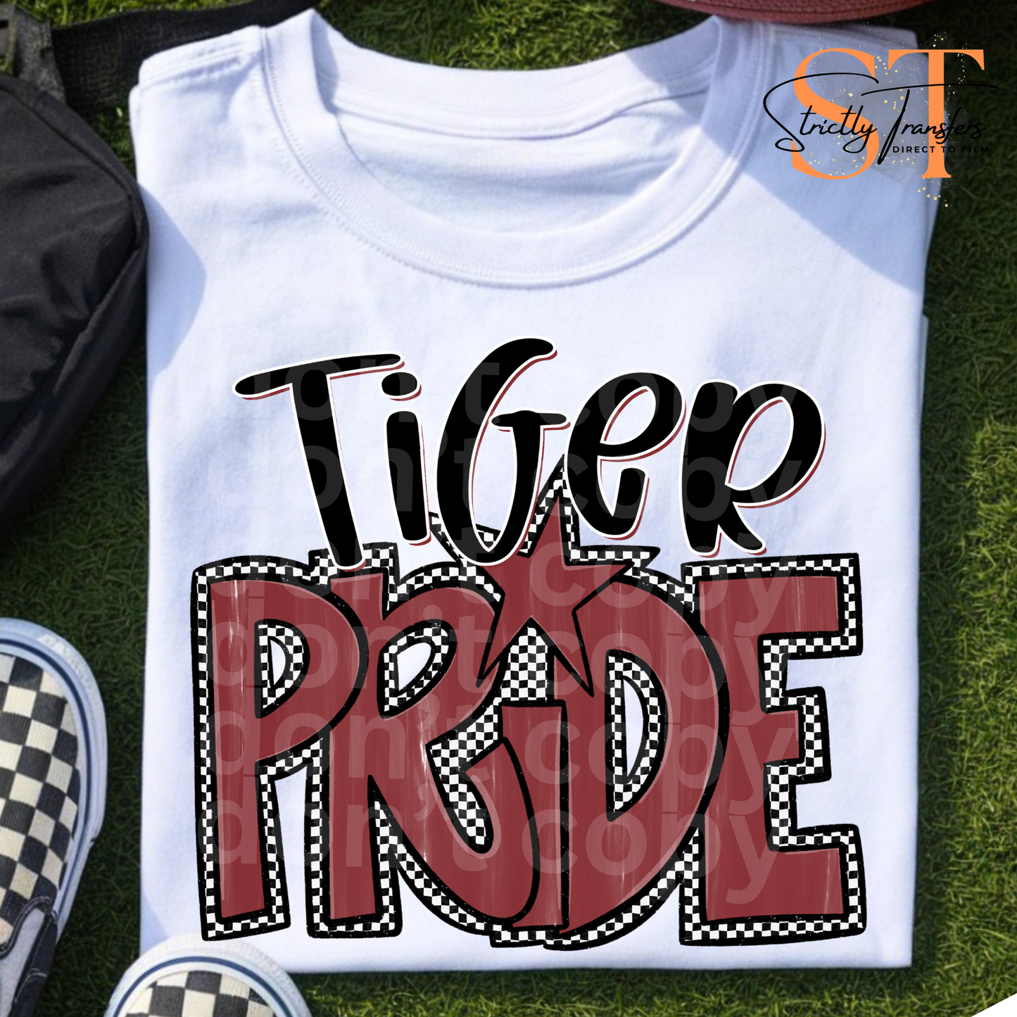 Preppy Pride Checkered Mascots Direct to Film Transfers