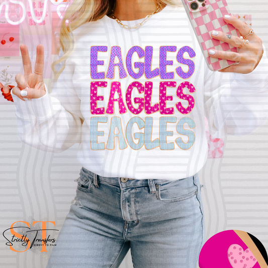 Eagles Sugar Cookie Stacked Direct to Film Transfers