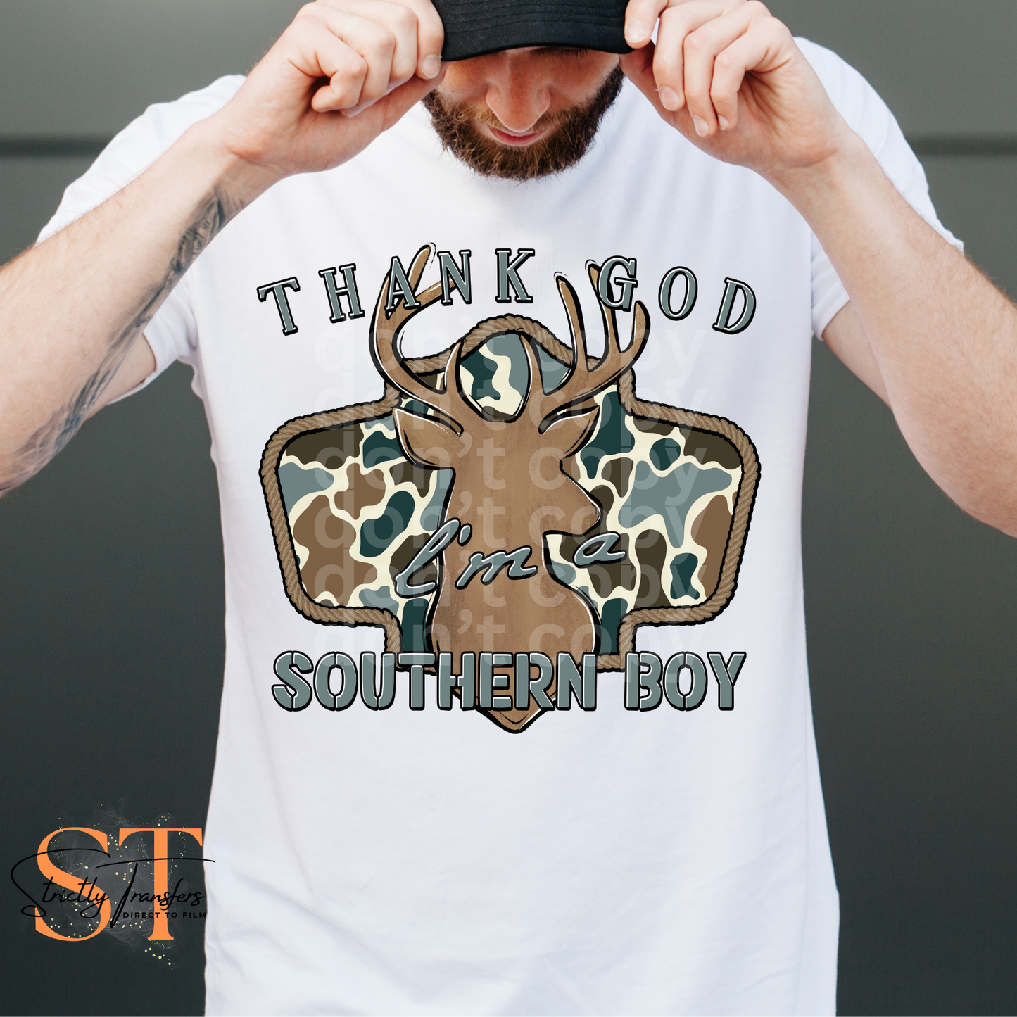 Thank God I'm a Southern Boy - 4 Options Direct to Film Transfers