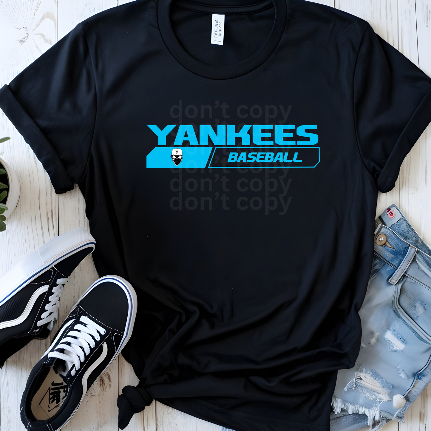 Yankees Baseball Custom Request Direct to Film Transfers