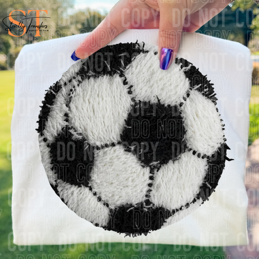 Soccer Faux Yarn Direct to Film Transfers