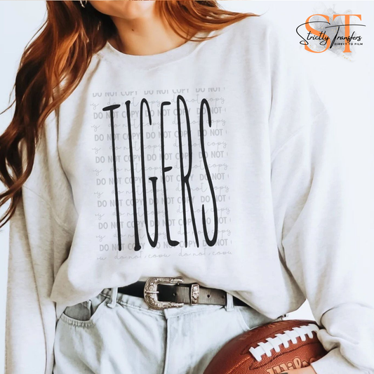 Tigers Skinny Oversized - 2 Colors Direct to Film Transfers