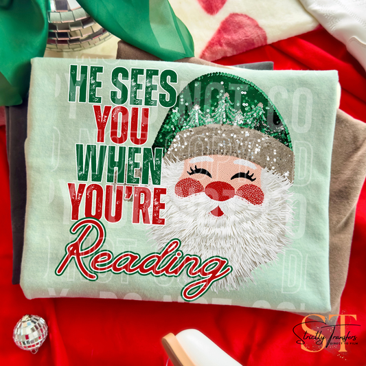 He Sees you When You're Reading Direct to Film Transfers