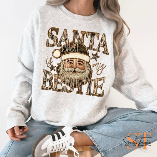 Santa is my Bestie Direct to Film Transfers