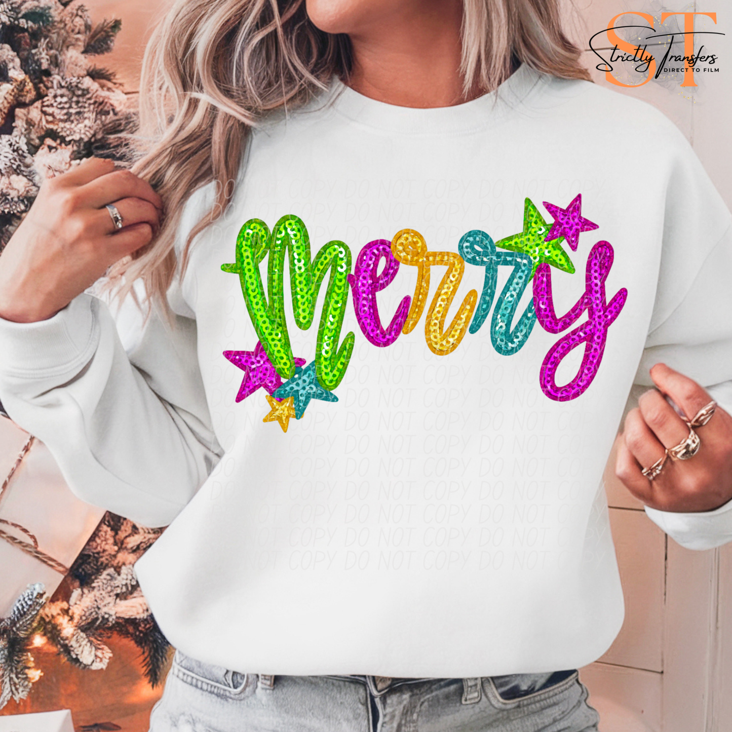 Merry- 3 Options Direct to Film Transfers