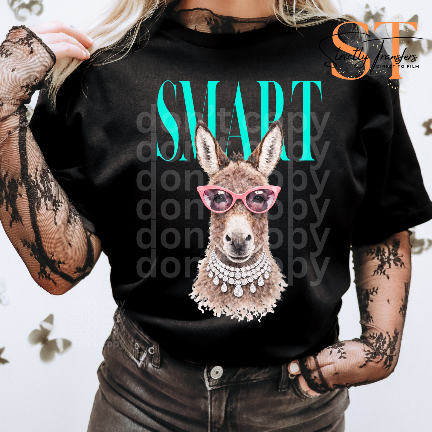 Smart Donkey Vogue Direct to Film Transfers