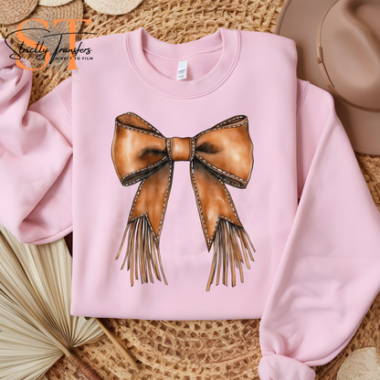 Leather Fringe Bow Direct to Film Transfers