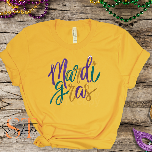 Mardi Gras Script Direct to Film Transfers