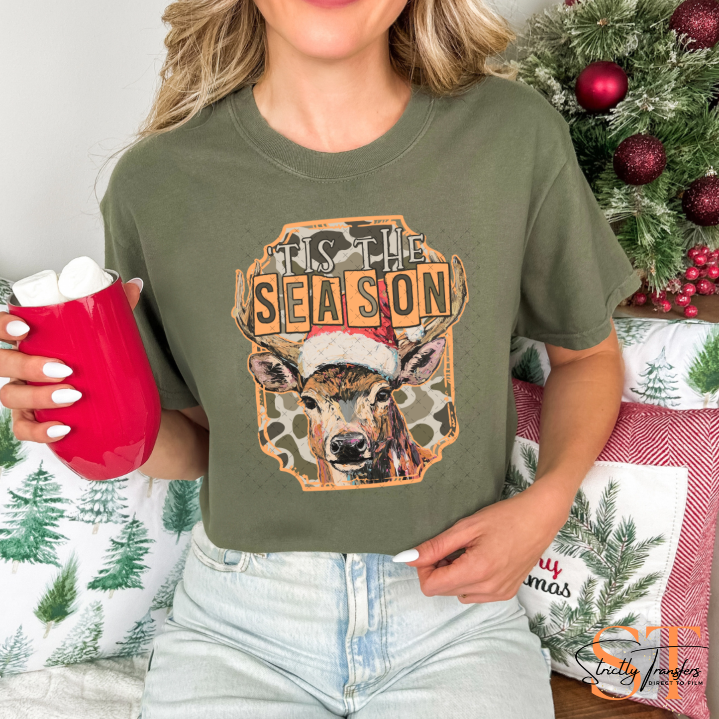 Tis the Season - 2 colors Direct to Film Transfers