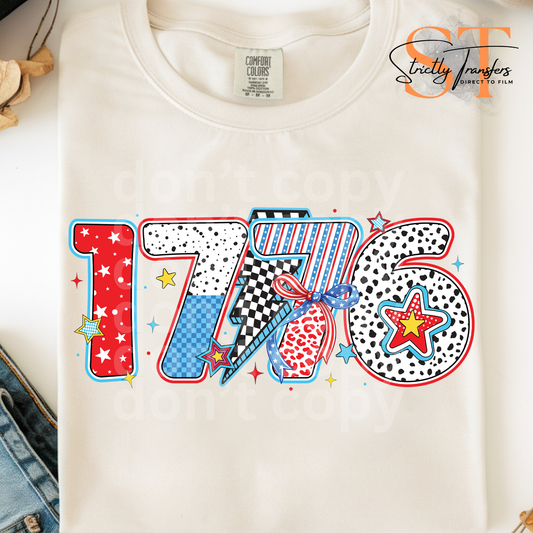 1776 Lightning Direct to Film Transfers