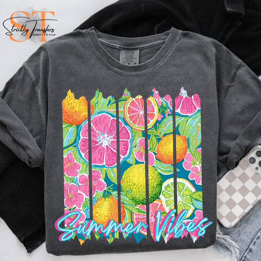Summer Vibes Citrus Direct to Film Transfers