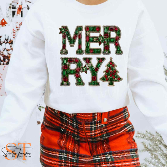 Merry Faux Gems Direct to Film Transfers