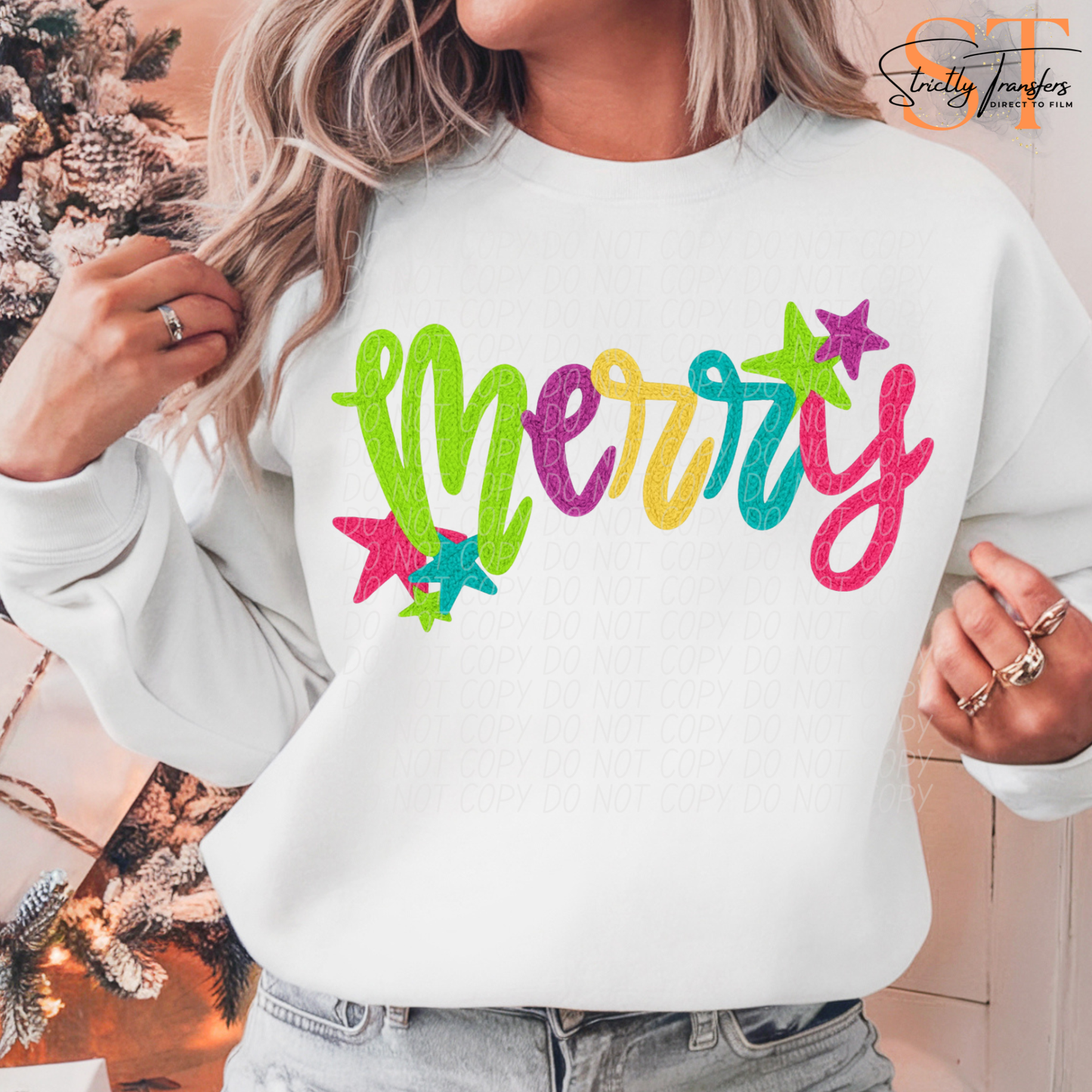 Merry- 3 Options Direct to Film Transfers