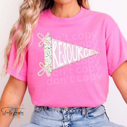 Resource Pink Flag Direct to Film Transfers