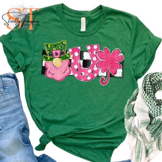 Pink St. Patrick's Day Direct to Film Transfers