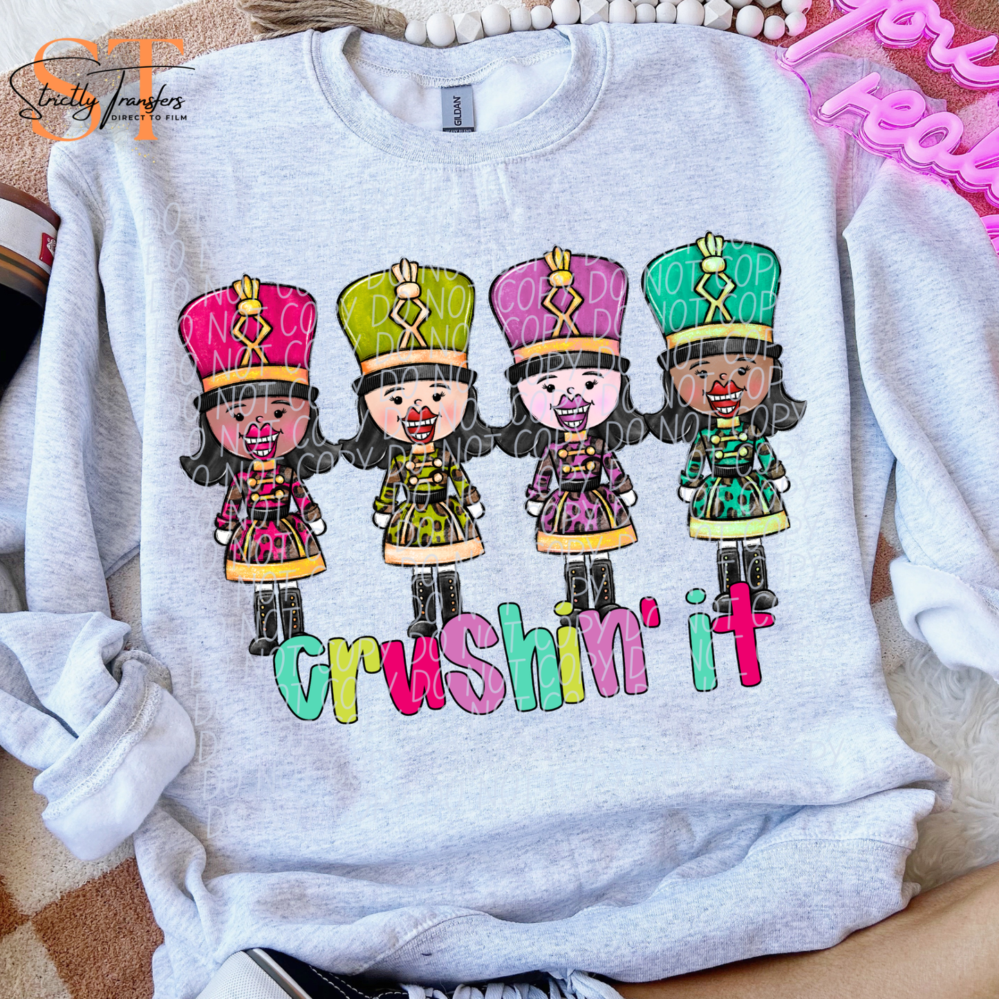 Crushin' It Direct to Film Transfers