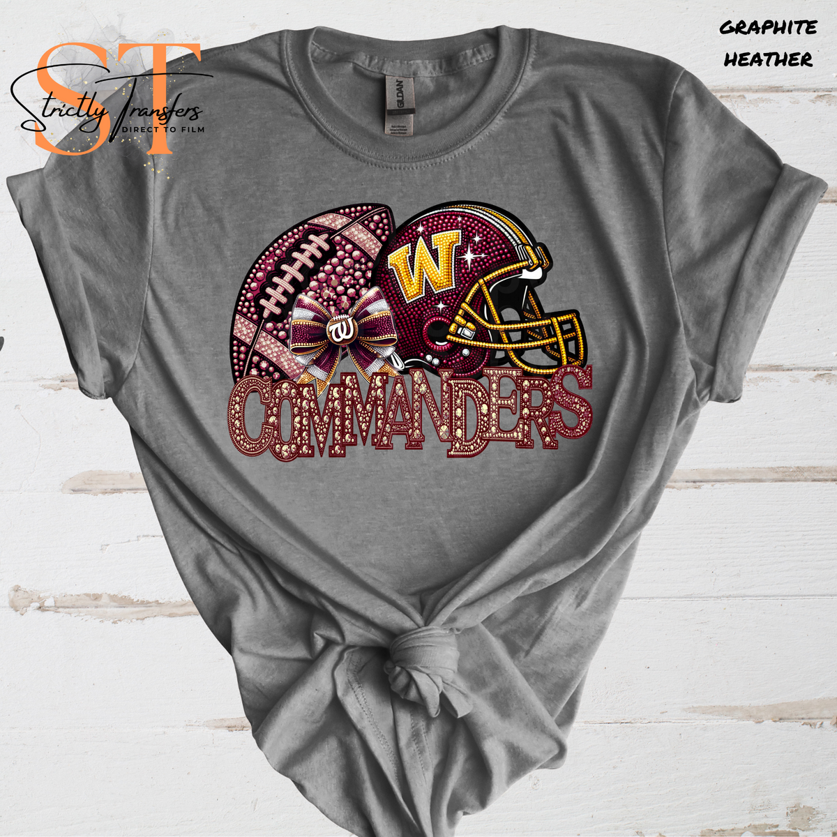 Usmc Rhinestone Transfer Commanders Rhinestones Direct to Film Transfers – StrictlyTransfers