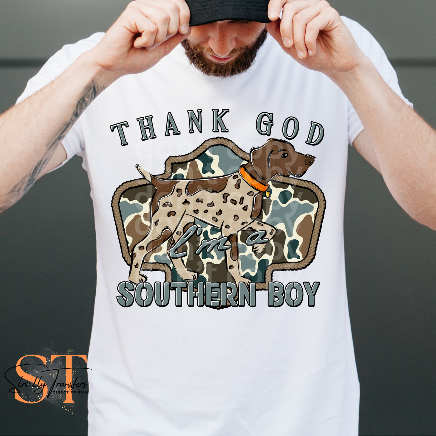 Thank God I'm a Southern Boy - 4 Options Direct to Film Transfers