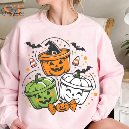 Halloween Buckets Direct to Film Transfers