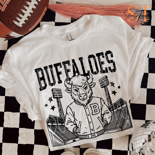 Buffaloes Letterman Jacket Direct to Film Transfers