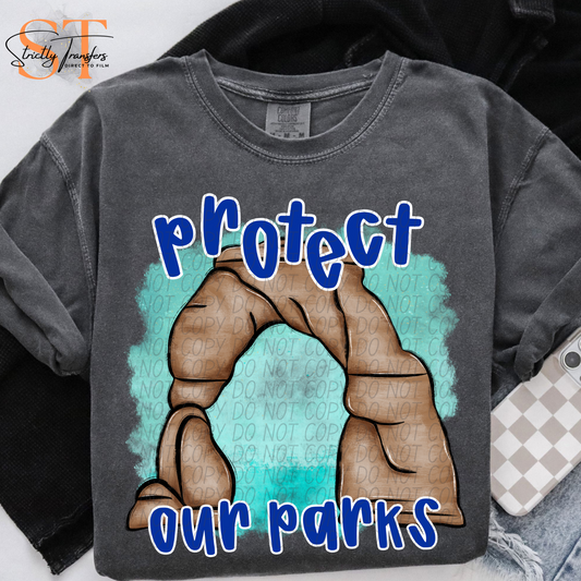 Protect Our Parks - Arches Direct to Film Transfers