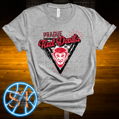 Retro/Vintage Prague Red Devils Direct to Film Transfers