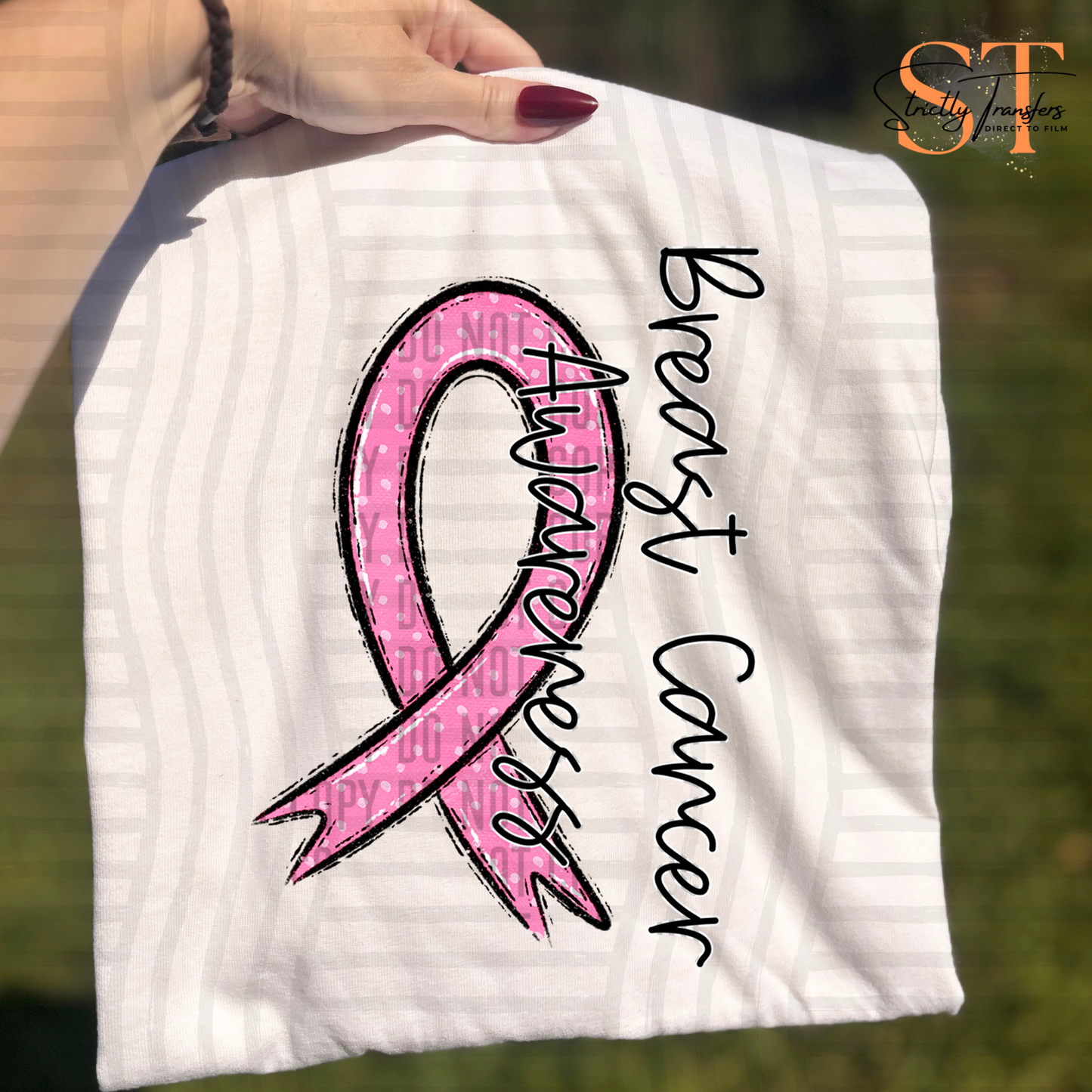Breast Cancer Awareness - 7 options Direct to Film Transfers