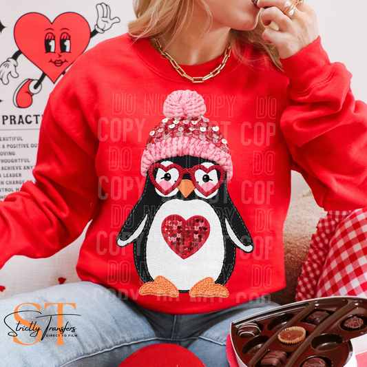 Valentine Penguin Direct to Film Transfers