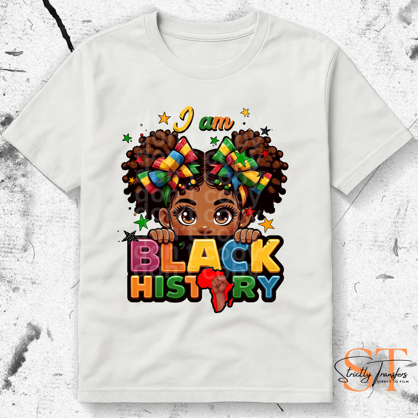 I am Black History young girl Direct to Film Transfers