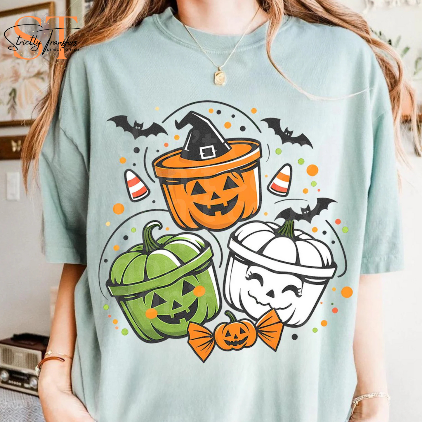 Halloween Buckets Direct to Film Transfers