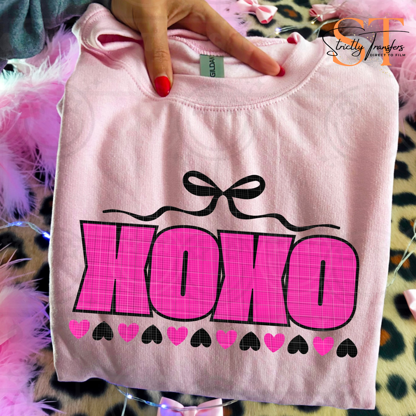 XOXO Direct to Film Transfers