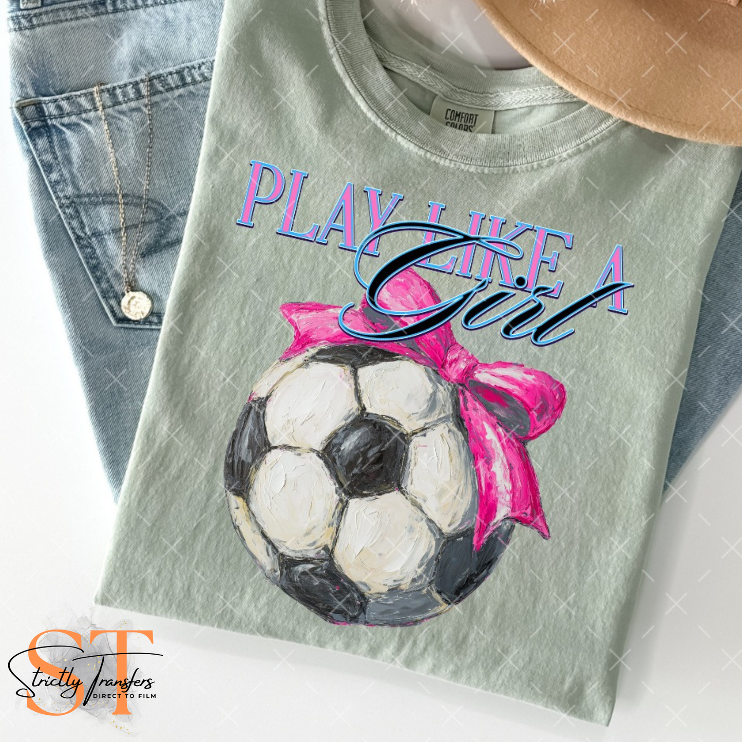 Play Like a Girl - 3 sports Direct to Film Transfers