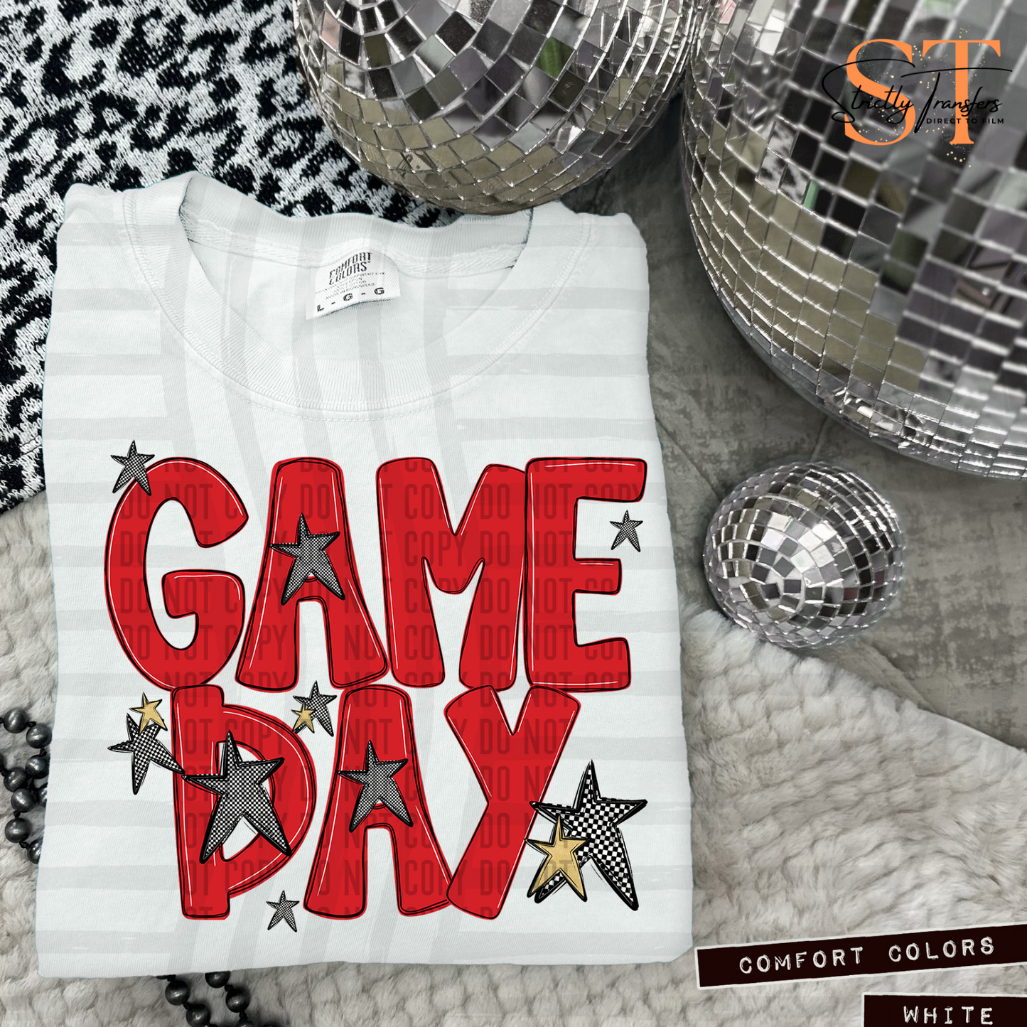 Game Day Checkmate Direct to Film Transfers