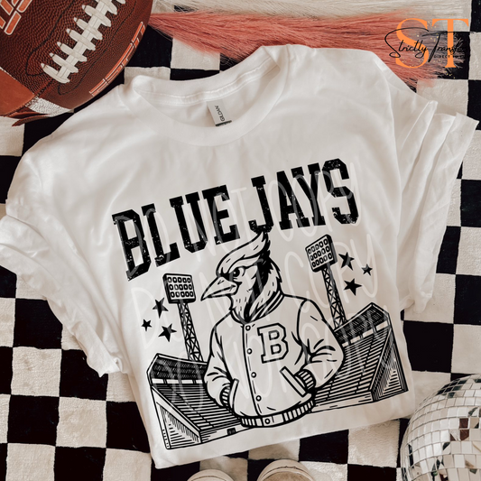 Blue Jays Letterman Jacket Direct to Film Transfers