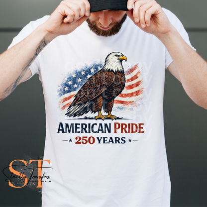 American Pride Eagle (for white/natural shirts ONLY) Direct to Film Transfers