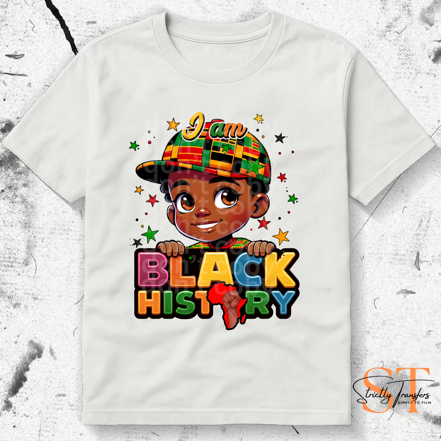 I am Black History young boy Direct to Film Transfers