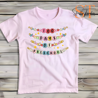 100 Days Friendship Bracelet PreSchool Direct to Film Transfers