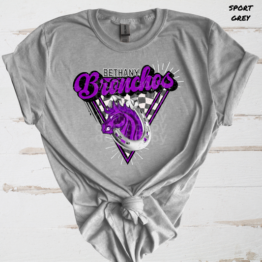 Retro/Vintage Bethany Bronchos Direct to Film Transfers