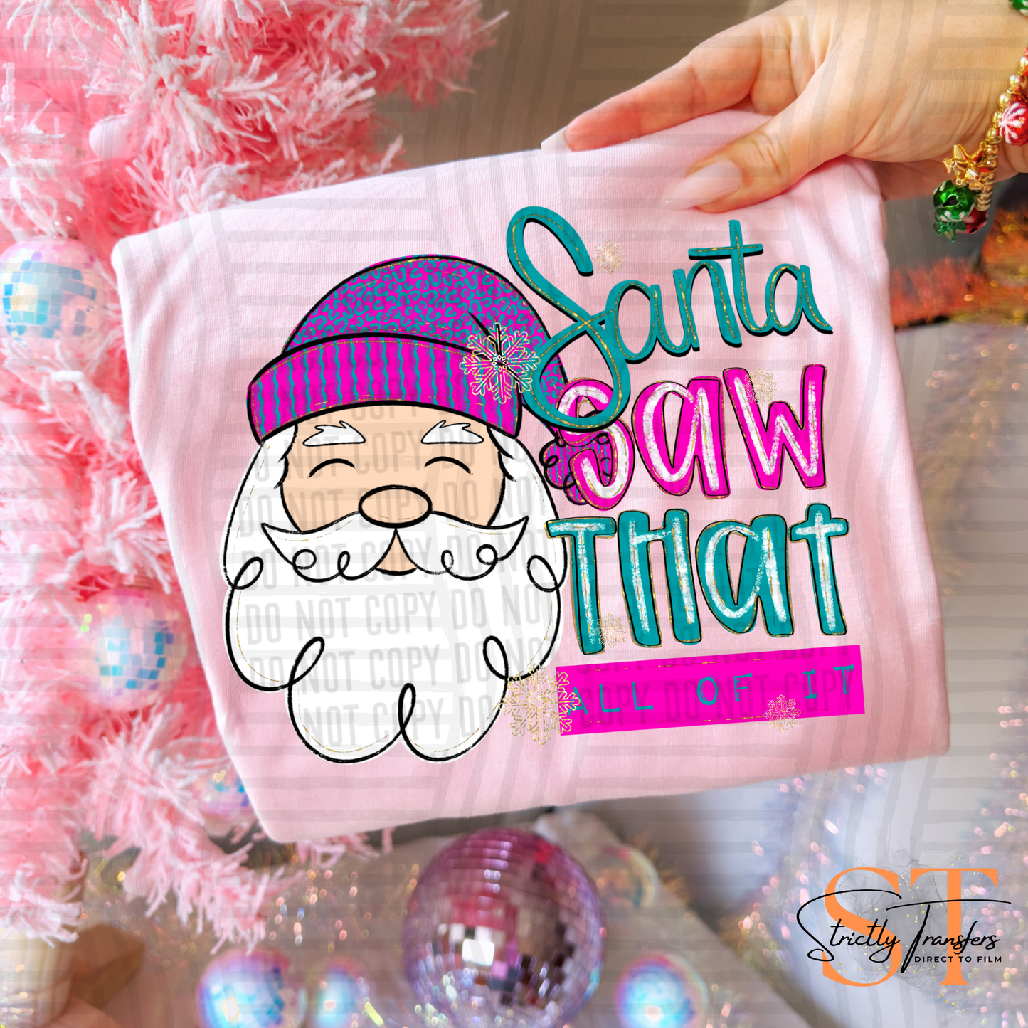 Santa Saw That Direct to Film Transfers