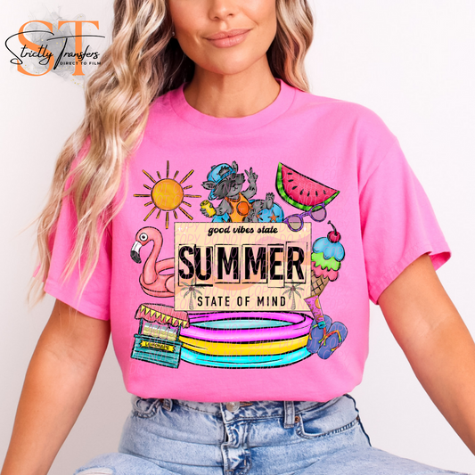 Summer State of Mind Collage Direct to Film Transfers