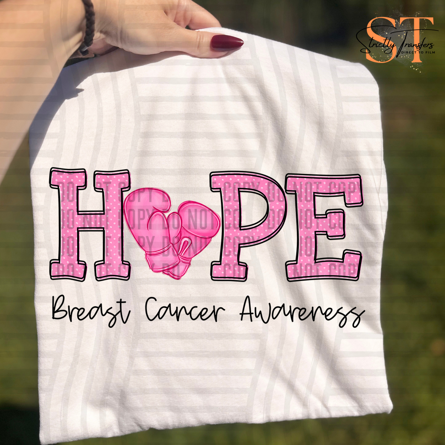 Breast Cancer Awareness - 7 options Direct to Film Transfers