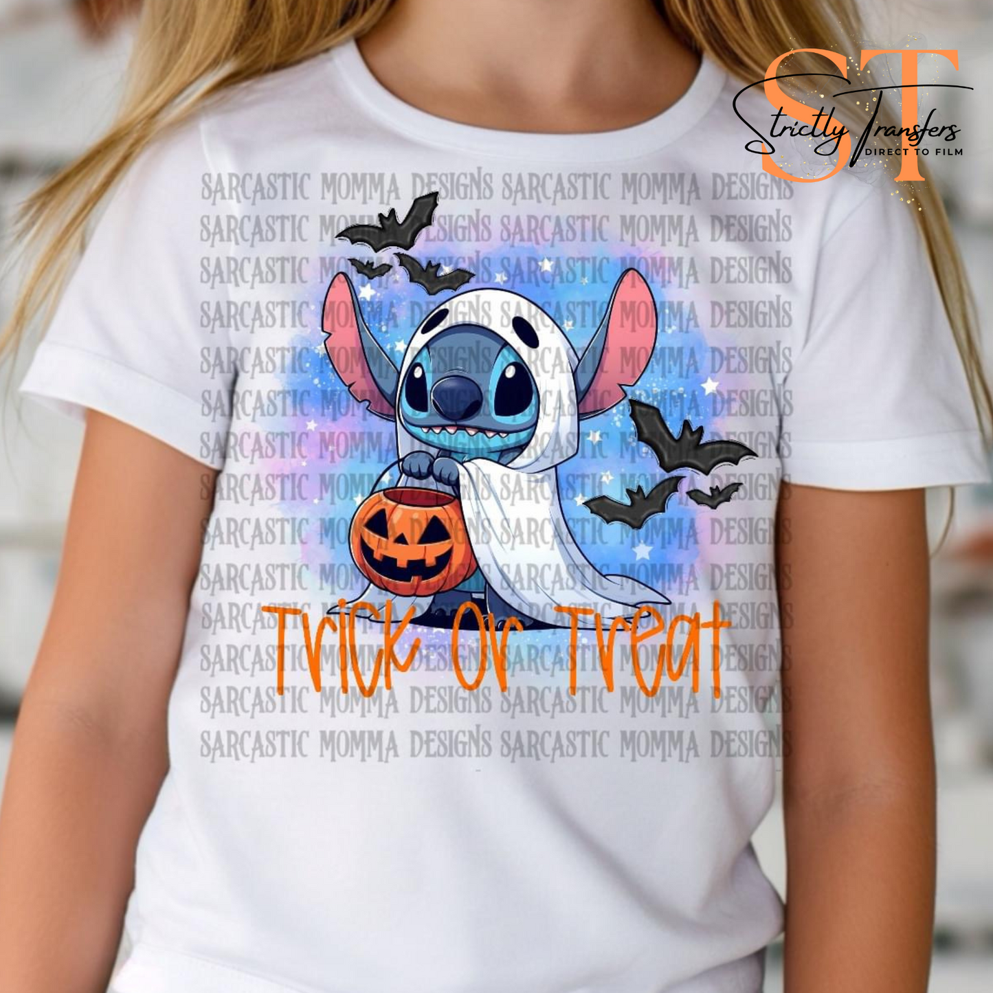 Trick or Treat Stitch Direct to Film Transfers