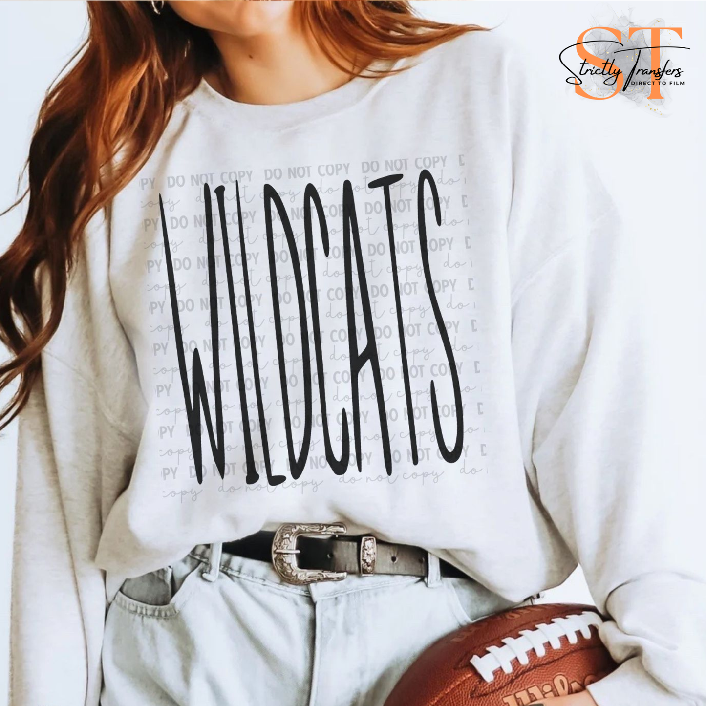 Wildcats Skinny Oversized - 2 Colors Direct to Film Transfers