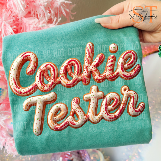 Cookie Tester Direct to Film Transfers